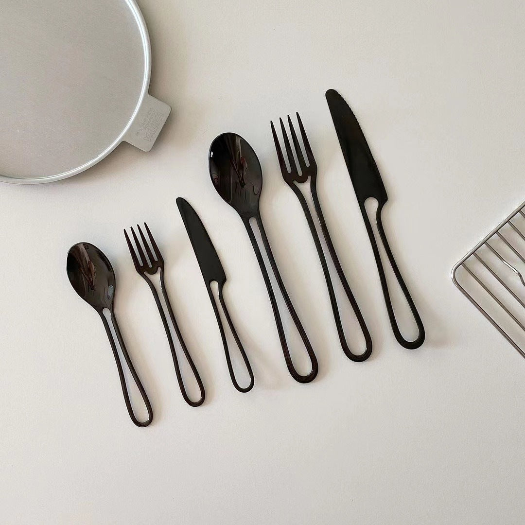 Stainless Steel Hollow Cutout Cutlery Set