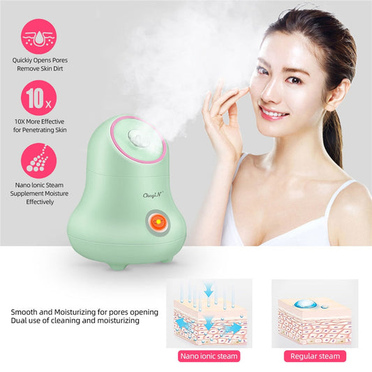 Nano Ionic Face Steamer Steam Pore Cleansing Facial Steam Cleanser Acne Prevention