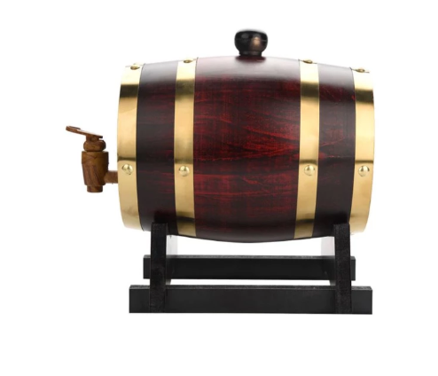 1.5 Litre Capacity Oak Barrel Drink Dispensing Cask