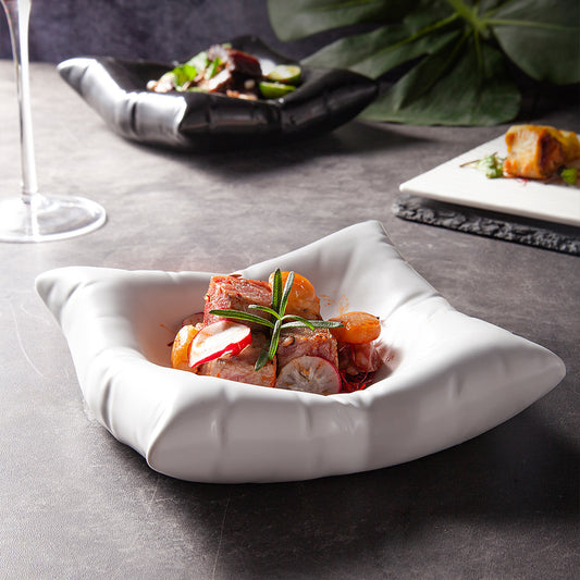 Premium Creative Art Ceramic Serving Plates For High End Cuisine or Decor