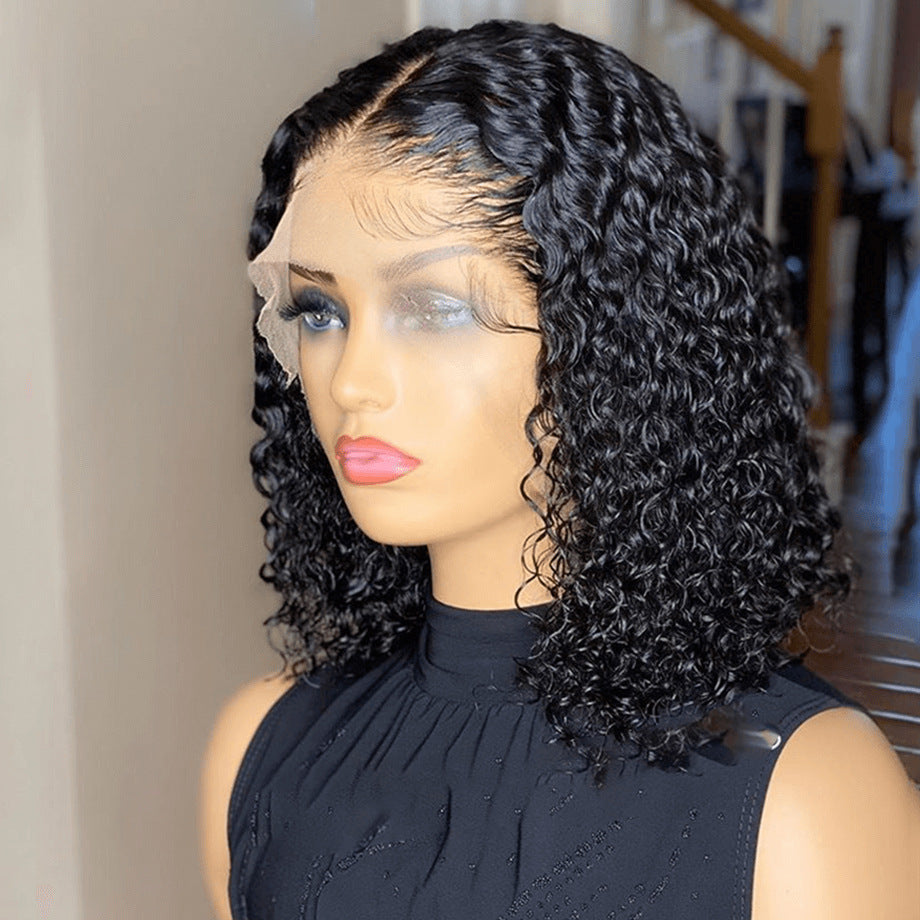 Female European and American Short Mid-Length Wavy Curly Custom Made Hair Wig