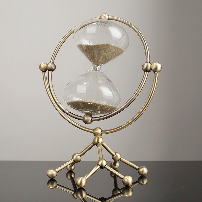 Rotating Metallic Hourglass - 30 Minute Timer