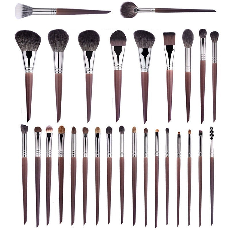 26-28 Brush Professional Calibre Makeup Set made with Premium Animal Hair, Wool & Wooden Handles