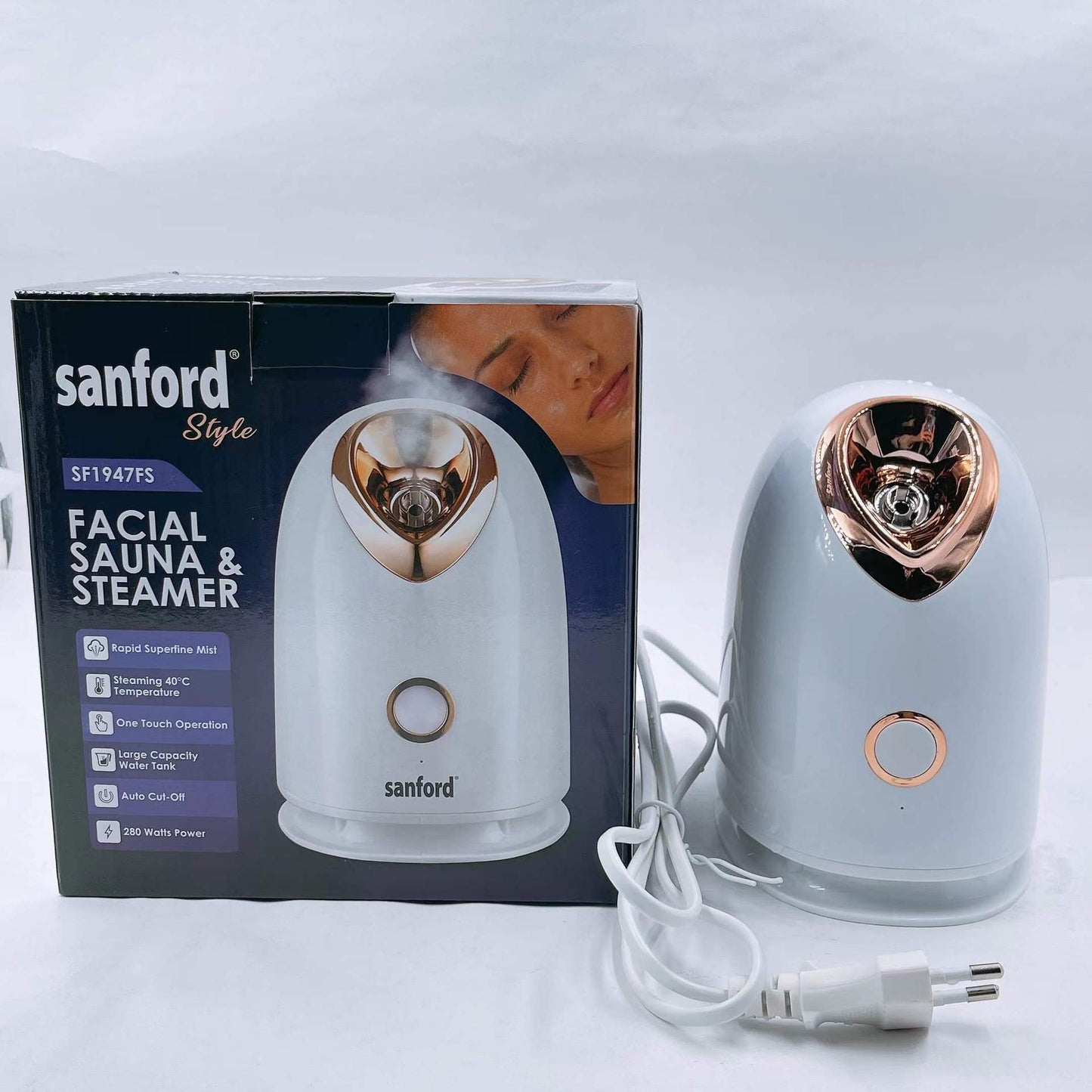 Hydrating Plumping Face Steamer Cold or Hot Spray Home Beauty Treatment and Steam Inhalation Therapy