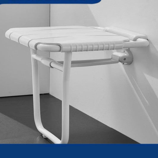 Strong Wall Mounted Bathroom Safety Seat with Collapsible Folding Legs