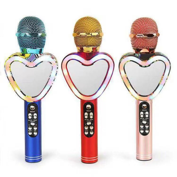 Heart Shaped Wireless Bluetooth Microphone Karaoke