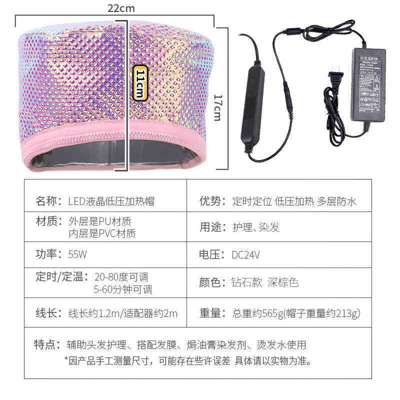 Hair Heating Caps for Hot Oil, Steaming, Hair Dye, Deep Hair Conditioning & Hair Masks