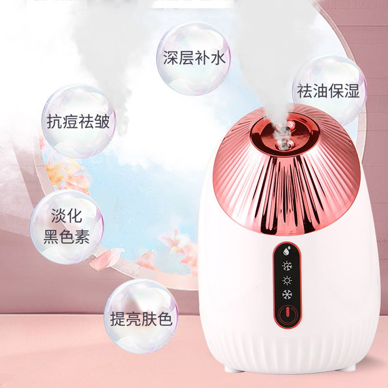 Hydrating Plumping Face Steamer Cold or Hot Spray Home Beauty Treatment and Steam Inhalation Therapy