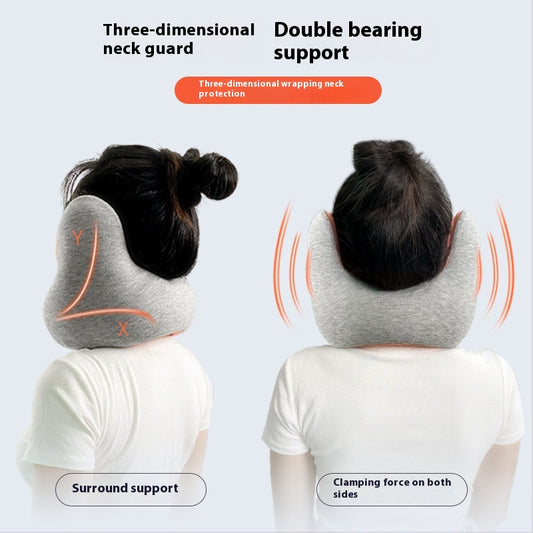 Noise Reduction Soundproof Travel Memory Foam U-shaped Travel Support Pillow