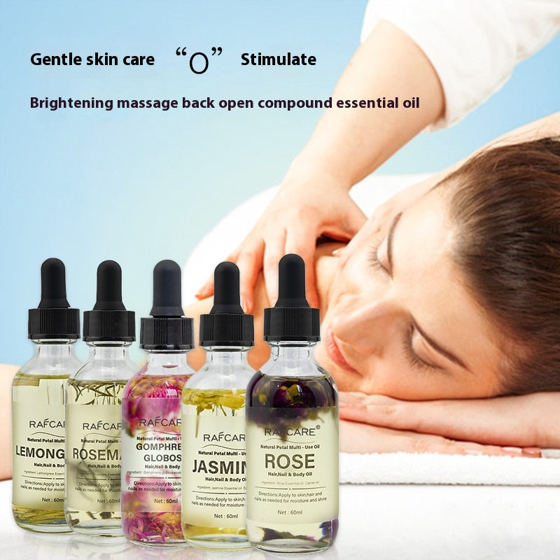 Skin, Hair & Nail Care Body Massage Essential Carrier Oil 60ml - Sold Individually