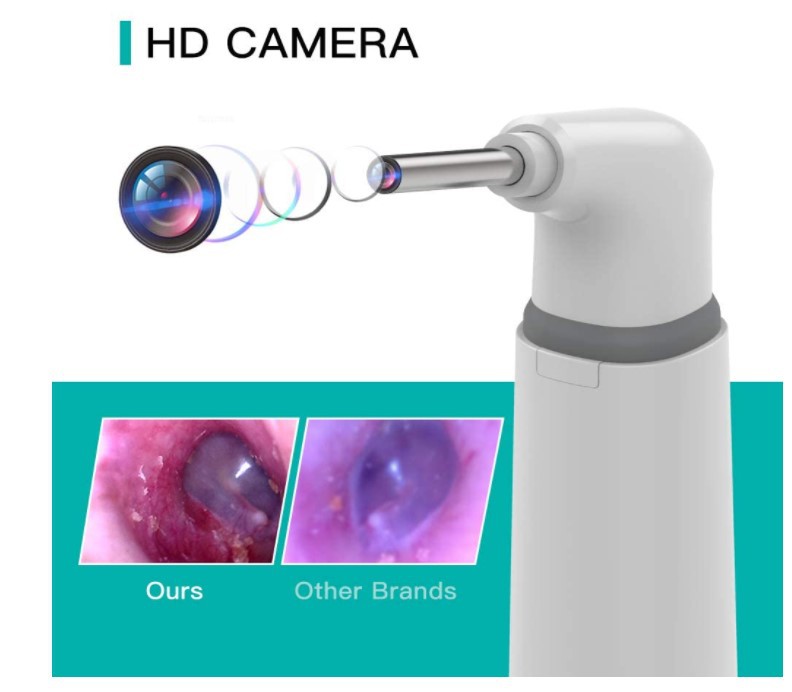 HD720P 6LED WIFI  3.9mm Smart Otoscope Baby Safe Ear Scanning Camera