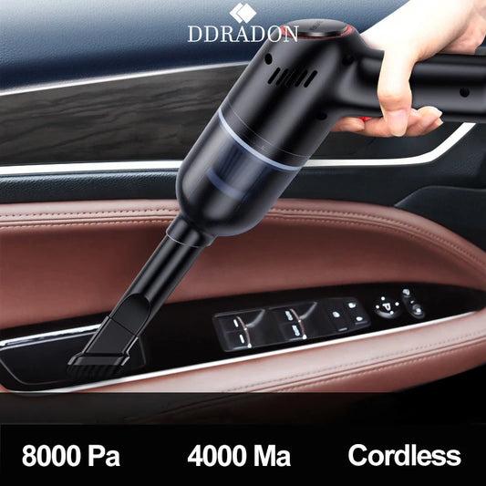 Powerful 8000Pa Wireless Cordless Handheld Car Home Laptop Vacuum Cleaner Hoover Automatic Dual Multi Use Mini Vacuum Cleaner With Built-in Battery Wireless