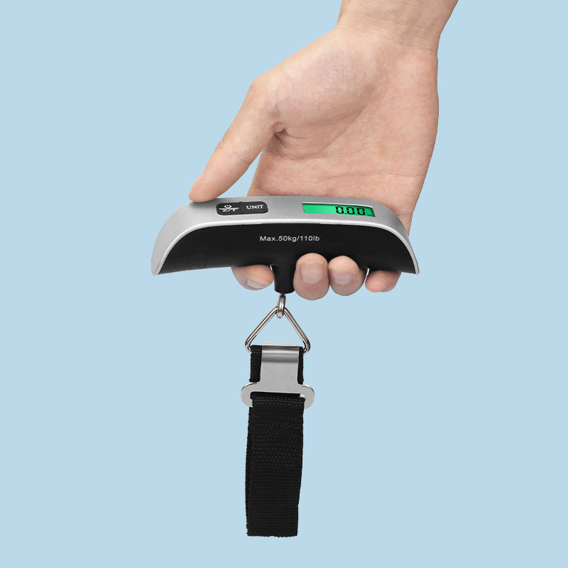 Portable Digital At-Home Travel Luggage Weighing Scale with Hook Fastening  or Belt Fastening Method - Weighs up to 50kg