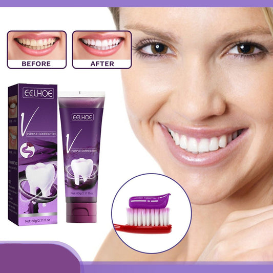 Purple Toothpaste for Stain Removal & Effective Whitening