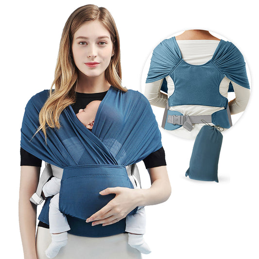 Newborn Baby Carrier Sling Strap Hands Free Mobility Device Strong Light Flexible Breathable Sack Fits Mummy and Daddy for Sleeping Rocking Breastfeeding Going Out