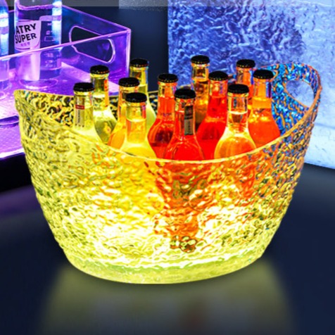 Toughened Softly Lit Champagne and Drinks Bucket